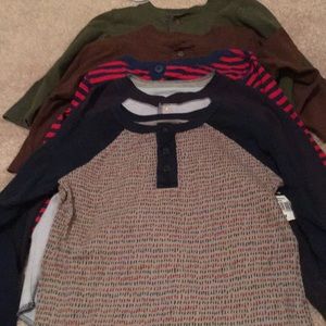 Lot of 3T long sleeve Henley shirts